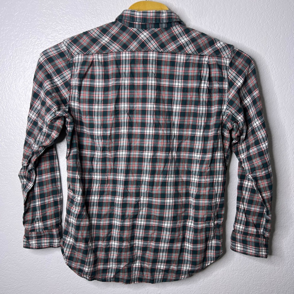 Filson Scout Shirt Mens Large Green Red Plaid Cotton Flannel Button Down Large - Picture 4 of 7